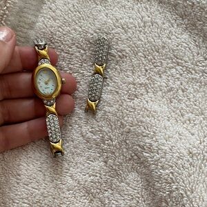 Elegant Gold and Silver Women's Watch